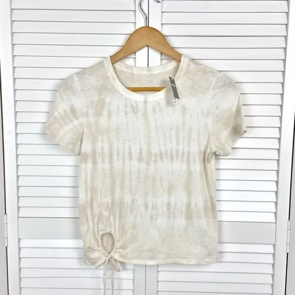 Aerie Neutral Tie Dye Keyhole Tee | Size XS | NEW - Picture 4 of 8
